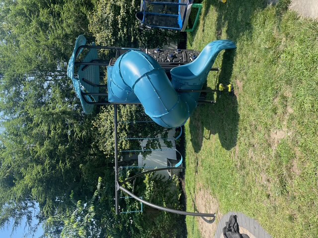 outdoor playground assembly