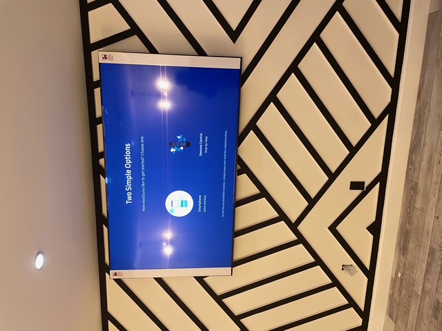 TV wall mount installation